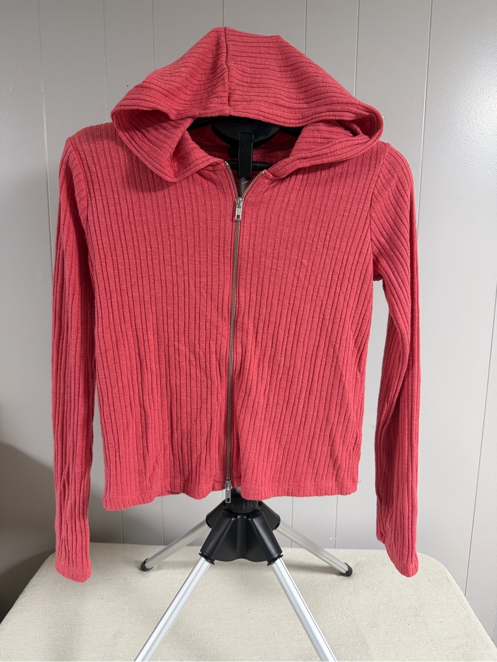 art class Coral Ribbed Zip Hoodie Jacket